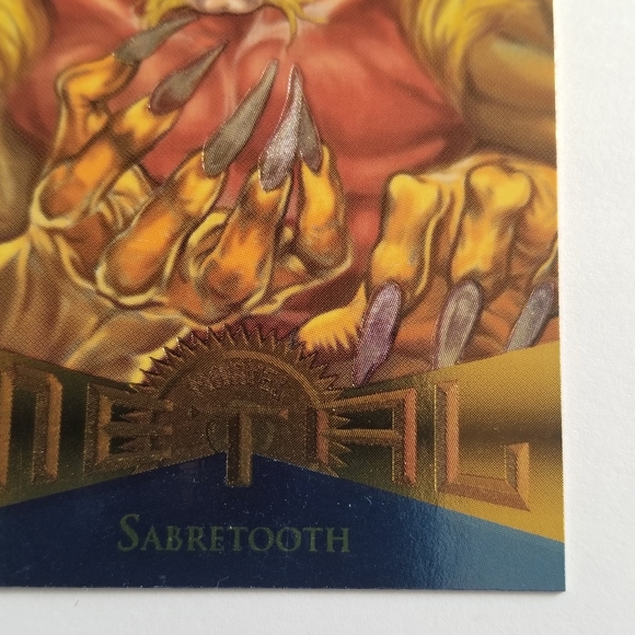 Vintage Marvel Metal trading card from 1995 Sabretooth card #115 - Picture 7 of 11
